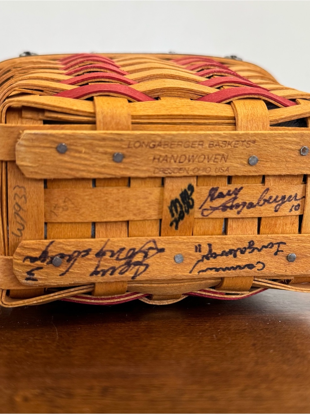 Longaberger Inaugural Basket FAMILY Signed American Patriotic Decor 2001 Retired - Picture 7 of 9